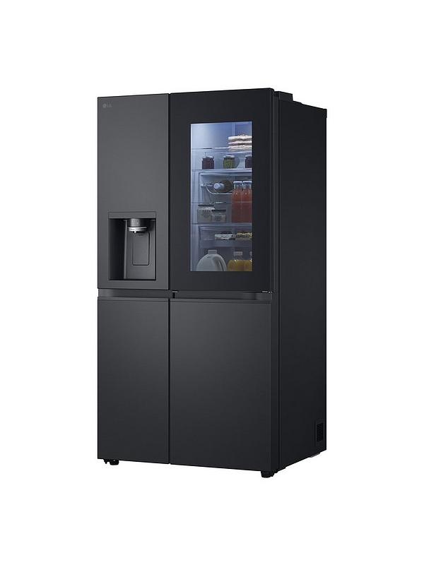 LG InstaView GSXE91EVAD 628L Smart Inverter American-Style Fridge Freezer - Black Steel - Image 4